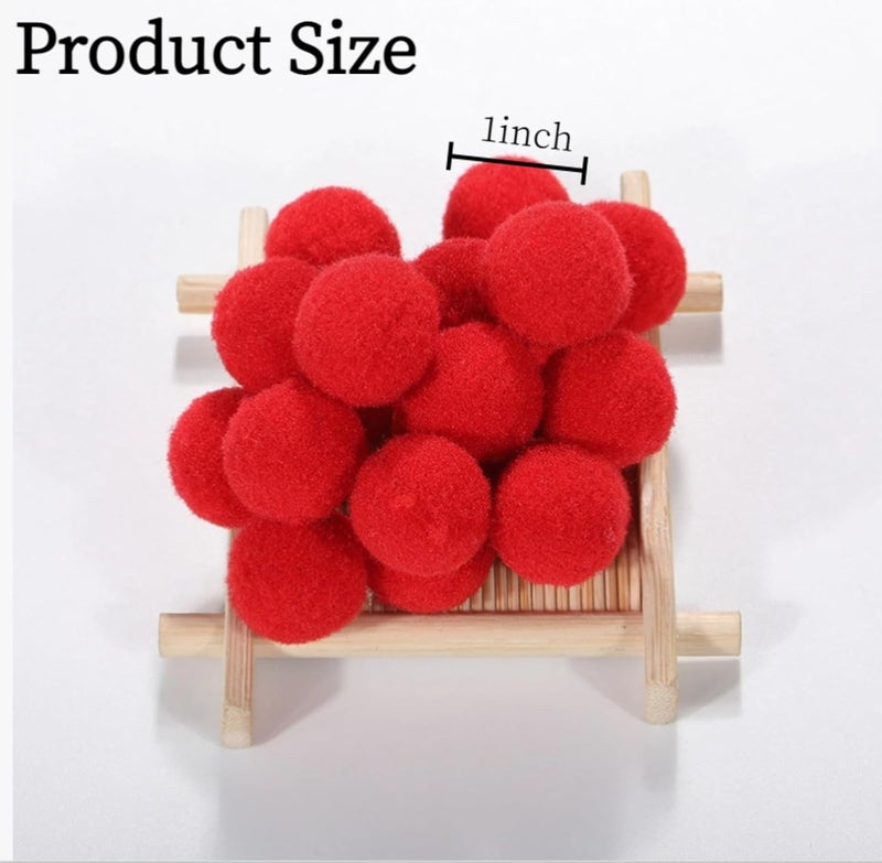 Vesslam [400 pcs] - 300 Pieces 1 Inch Assorted Pompoms with 100pieces 0.3 Inch Wiggle Eyes Multicolor Arts and Crafts Pom Poms Balls for Kids DIY Art Creative Crafts Decorations (Multi-Colored) - Image 4
